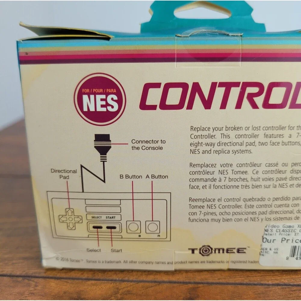 Nintendo Nes Classic Controller Brand New In Box Tomee